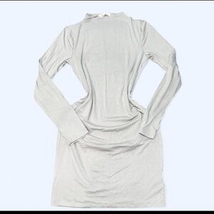 No Comment Bodycon Mini Dress – Light Sage Gray, Size Medium, NWT